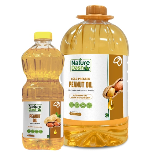 Nature Dash Cold Pressed Peanut Oil | Premium Healthy Cooking Oil | 1L & 3L
