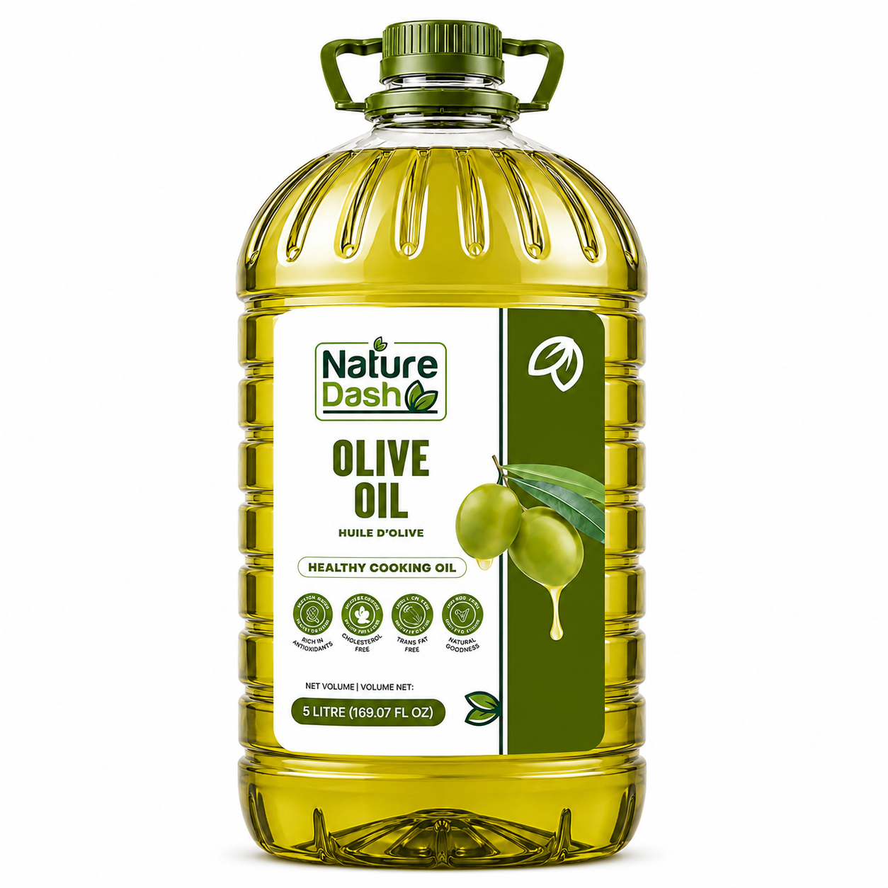 Nature Dash Olive Oil | Premium Healthy Cooking Oil | Available in 1L & 5L